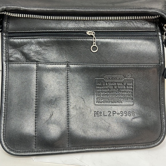 Coach Legacy 9966 Large Black Zip Shoulder Crossbody Bag - Picture 11 of 11